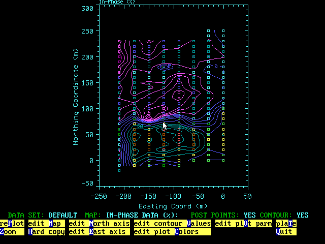 Emix VLF processing screen