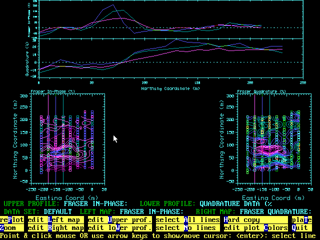 Emix VLF processing screen