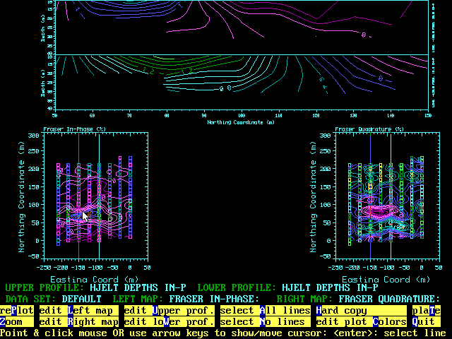 Emix VLF processing screen